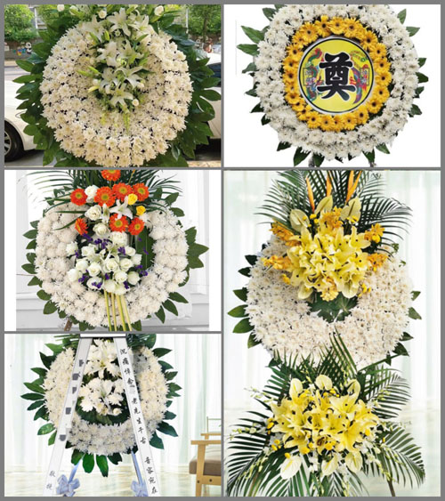 上海崇明区长兴镇新港村花圈速递